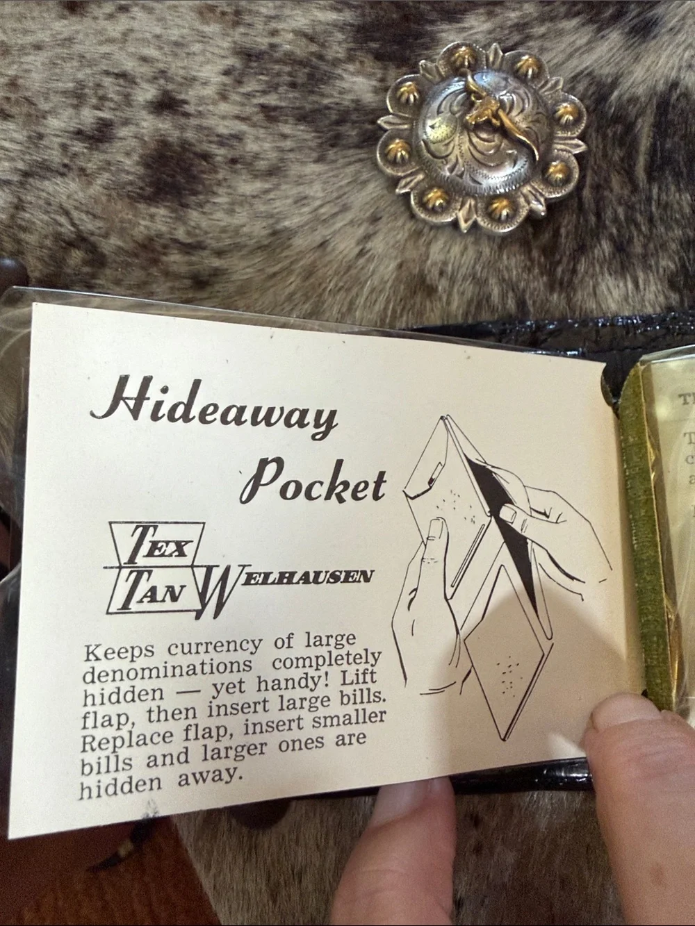 RARE Vintage Tex Tan Welhausen Genuine Domestic Alligator Wallet New Old Stock